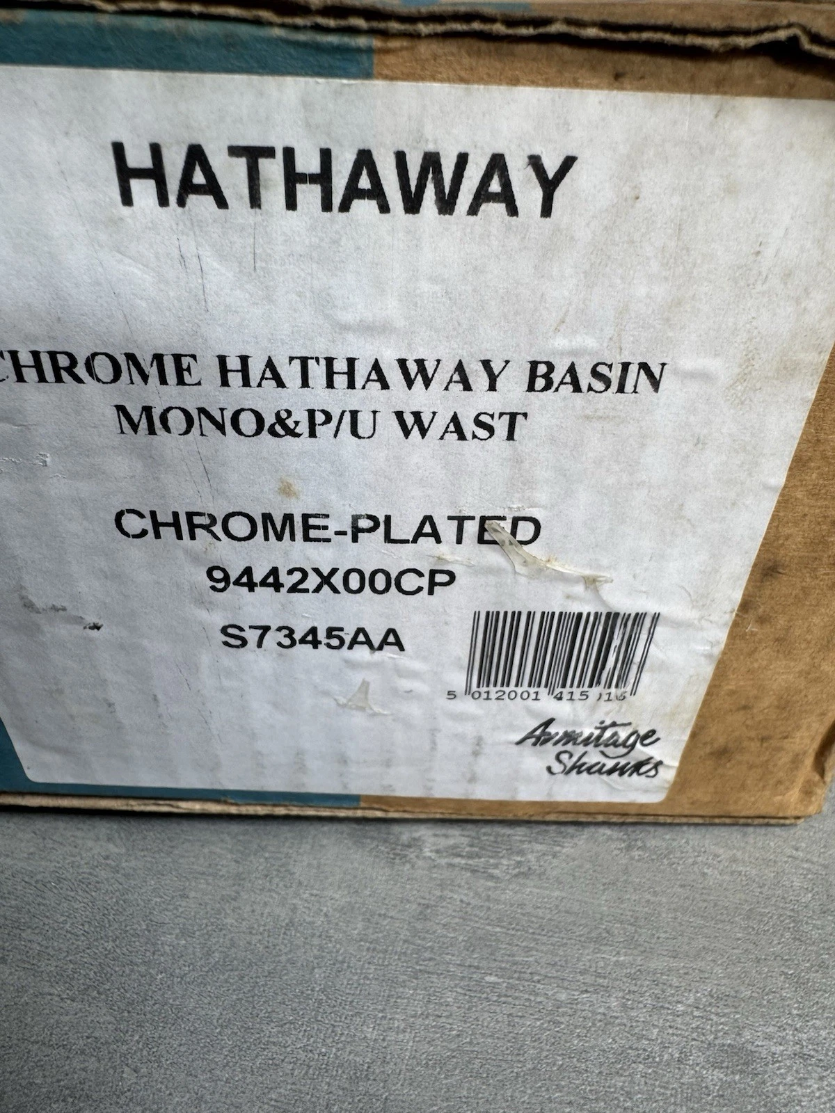 Armitage Shanks Hathaway Chrome Basin Monobloc Mixer S7345AA Brand New 2