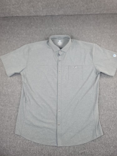 Kuhl Optimizer Gray Short Sleeve Performance Shirt Men's XXL Tapered Fit
