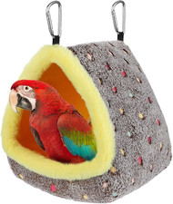 Large Winter Warm Bird Nest for Cage - Comfortable Birds Bed with Support Plate,
