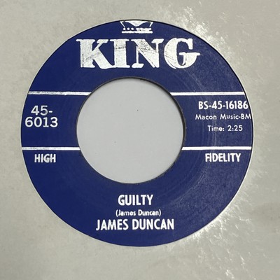 James Duncan   Guilty / Mr Goodtime - King Records 7'' Vinyl 1964 US 