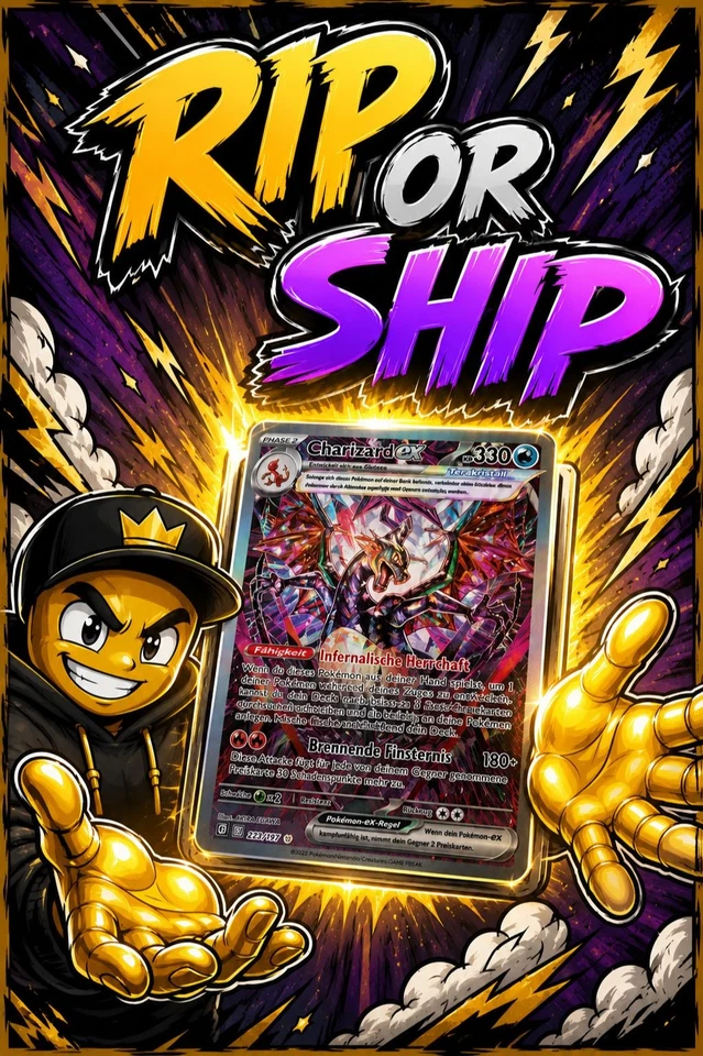 KOR Display RIP or SHIP with Golden HANDS