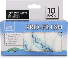 Axus Decor Pro-Finish Paint Roller Sleeve 2 Inch, 10 Pack Medium Pile
