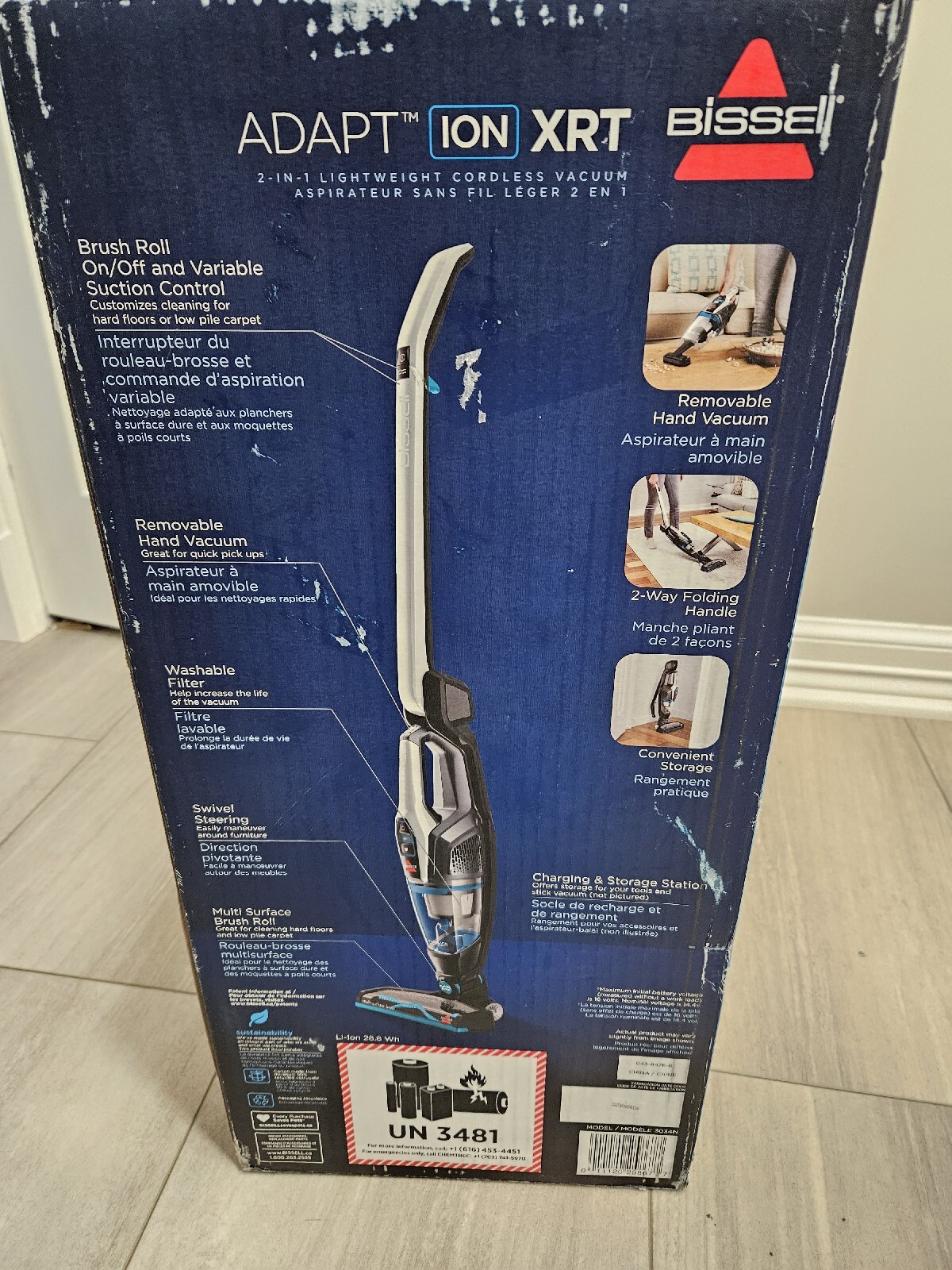Bissell Adapt ION XRT Lightweight Cordless 14.4V Vacuum Model 3034N