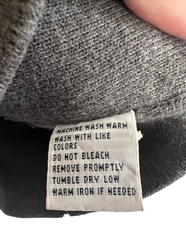 Polo by Ralph Lauren Big Pony Sweater Ski Patch Sleeve 1/4 Zip Gray Old Money M - Picture 7 of 10