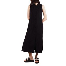 Fendi Vintage Women's Sleeveless Button-Up Black Midi Dress Size IT 44 / US 8