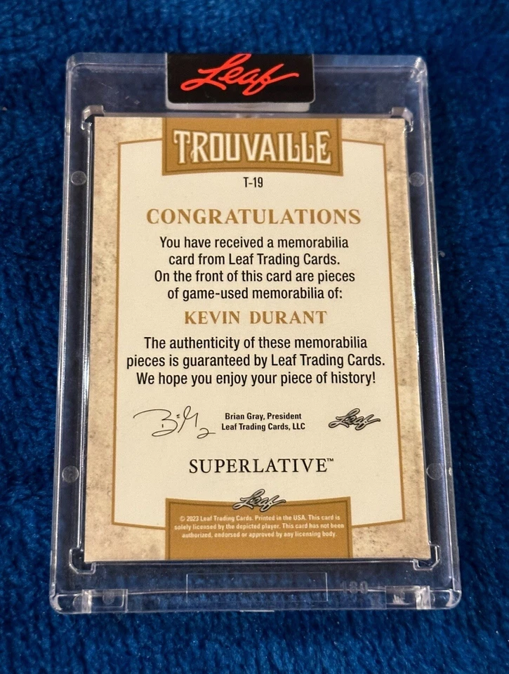 Kevin Durant 2023/8 5 parches hoja bronce superlativo trouvaille #T-19 Sp Foto 2 de 2
