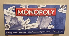 Liberty Mutual Insurance Monopoly Game 100th Anniversary Special Edition Sealed