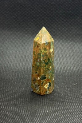 Rainforest Jasper/ Rhyolite Tower Vibrant Color 2.9in