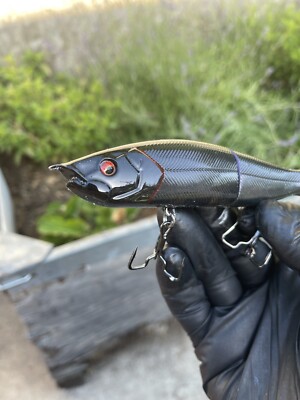 bass magnet lures shift r shad Custom Glide Bait S Waver 168 Style Color Shift Black