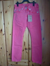 Original True Religion Jeans Logan Slim Super T Rustic Red 31