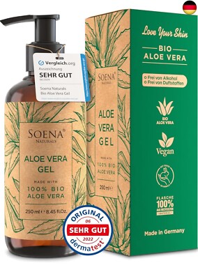 Aloe Vera Gel BIO - Vegan | Mit PUREM BLATTSAFT | 100% NATÜRLICH & REIN |