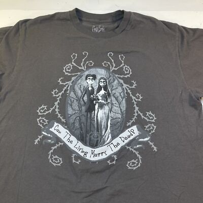 TIM BURTON CORPSE BRIDE CAN THE LIVING MARRY THE DEAD TEE T SHIRT