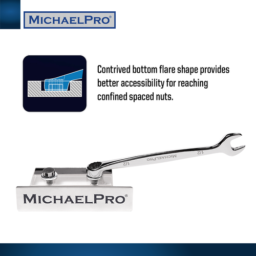 Wrench Set Tool SAE Combination Spiral Grip Spanners 8pc-MichaelPro (MP001014) - Picture 4 of 7