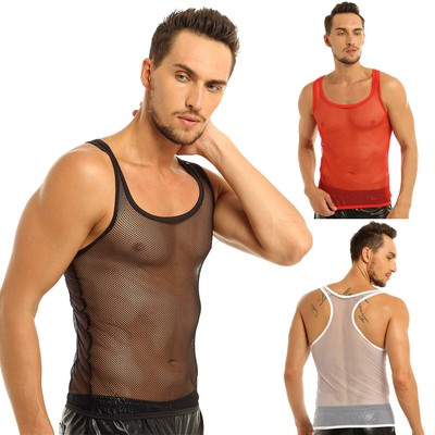 DPois Herren Crop Top Schwarz Oberteil Tank Top Shi Produktbild-Vorschau 11