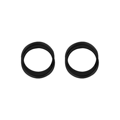 Pair of Surgical Steel PVD Black Double Flare Ear Tunnels Earlets Gauges Plugs - Picture 98 of 108