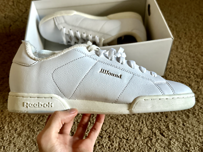 Size 5.5, 6.5, 9 - Reebok x JJJJound NPC II White Leather Sneakers