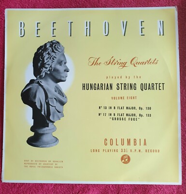 33CX 1405 Hungarian String Quartet - Beethoven,1N/1N Columbia Rare First Edition
