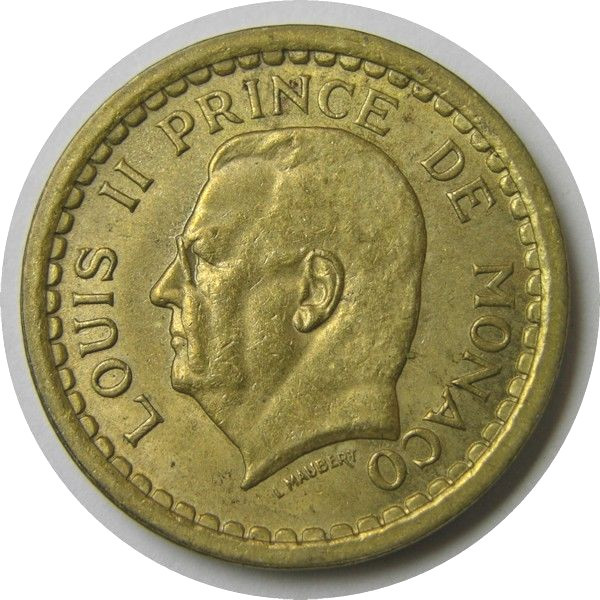 elf Monaco 2 Francs (1945) World War II