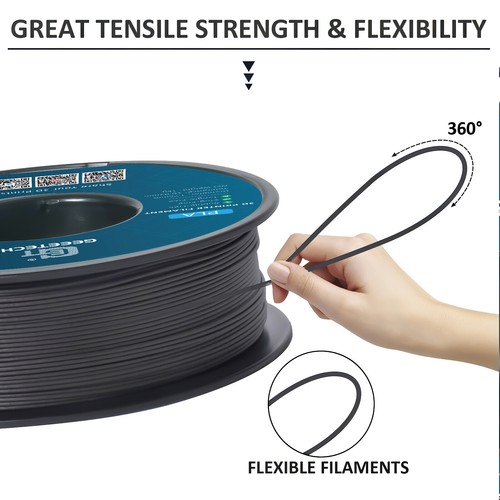 Geeetech 3D Drucker PLA Filament Holz Ebenholz 1.75mm 1KG Verbrauchsmaterial DE - Bild 2 von 6