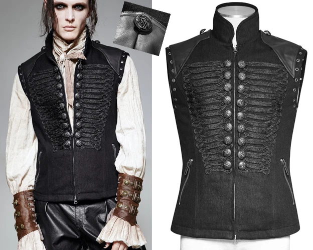 gilet homme gothique