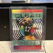 2021 Panini Illusions Davante Adams Clear Shots, #cs-8 Emerald Green