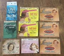 VINTAGE LOT of 9 HAIR ACCESSORIES, HAIR NETS Movie Prop 1930's 1940's