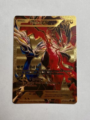 Gold Foil Fan Art Display Card Collection Yveltal EX NM | eBay