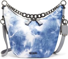 Tumi 146618-a036 Blue Tie Dye Print W/ Silver Hardware Womens Crossbody Purse