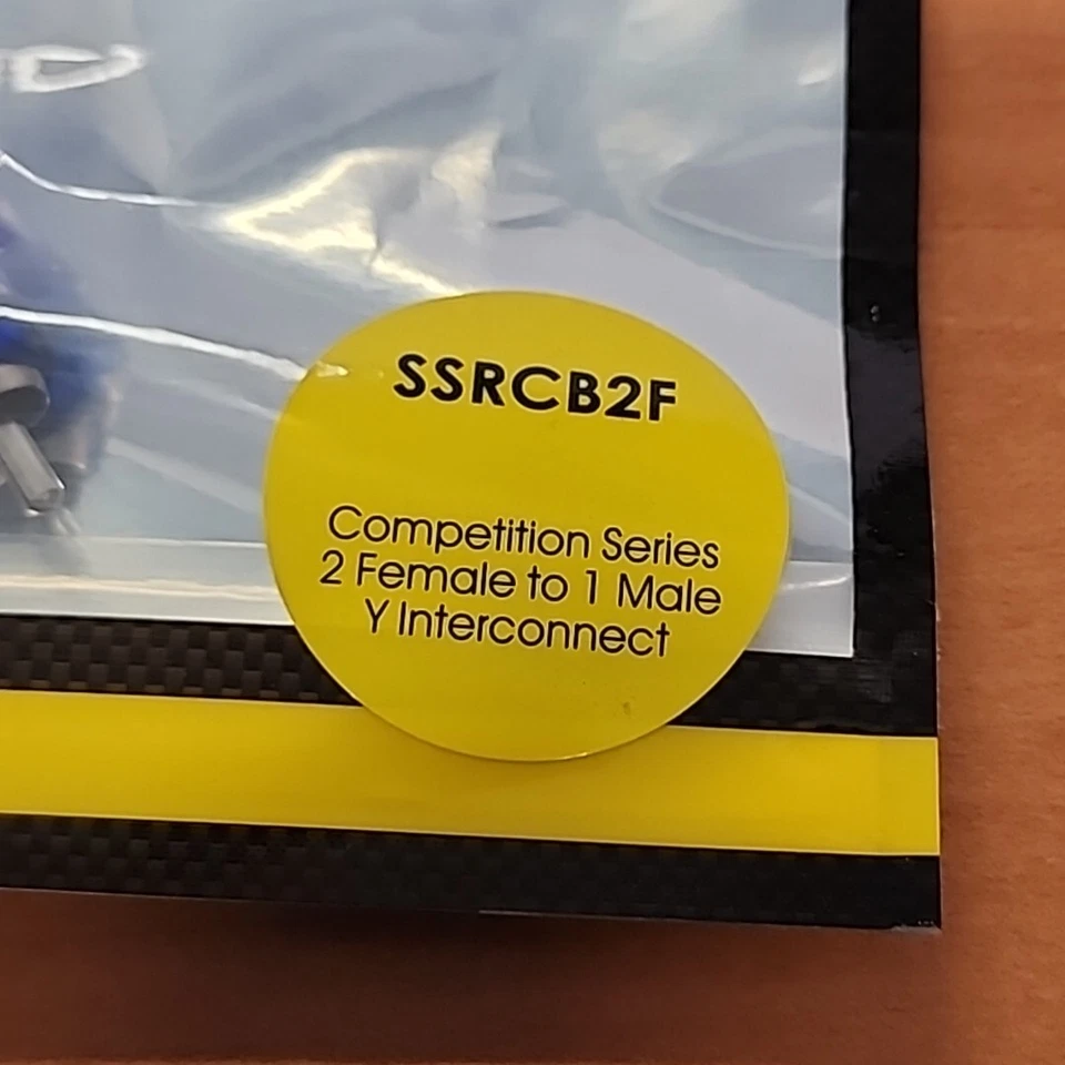 New Stinger SSRCB2F 2 Female to 1 Male Car Audio RCA Y Interconnect Cable - Blue - Image 3 of 3