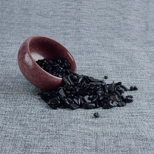 Black Obsidian Crystal Chips BULK 100g-1kg A Grade Natural Gemstone Mini Crystal - Picture 4 of 12