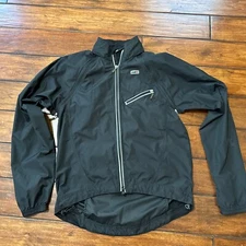 Louis Garneau Electra 2 Jacket Men's  Small Black Removable Sleeves
