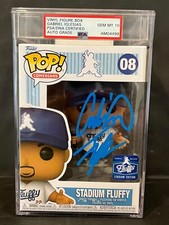 FUNKO POP! Comedians Dodgers Stadium Fluffy White Jersey #08 Signed w/ PSA 10