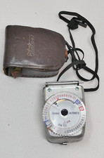 Etalon Automat-A Light Meter Copal Japan with Leather Case Photographic Exposure