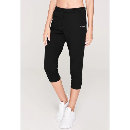 WOMENS BLACK LA GEAR GYM 3/4 TRACKSUIT 