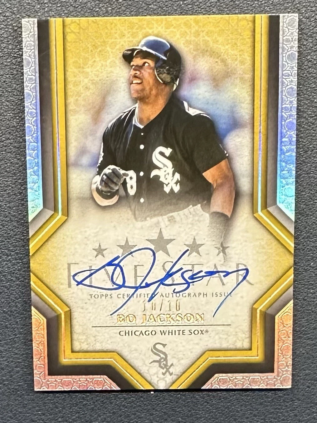 2023 Topps Five Star Baseball BO JACKSON 🔥 GOLD Auto SSP 10/10 RARE White Sox