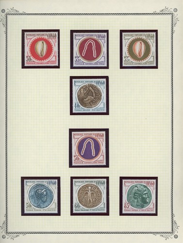 FRENCH AFRICA - CONGO Scott Album Page Lot #70 - SEE SCAN - $$$