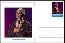 Personalities - souvenir postcard (glossy 6" x 4" card) - Dionne Warwick