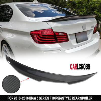 Rear Spoiler M4 Style Carbon Look For 10-16 BMW 5 Series F10 Sedan