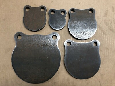 Malfunction Cut / Blemish Discounted 1/2'' AR500 3''-8'' Gongs Set of FIVE