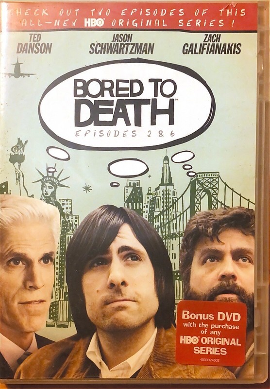 Bored to Death HBO Series Episode 2 and 6 DVD *DISK & ARTWORK ONLY*  NO CASE