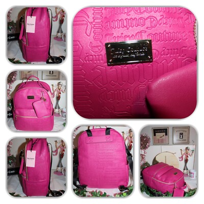 UNIQUE JUICY COUTURE PINK MONOGRAM LARGE BACKPACK! | eBay display picture 1