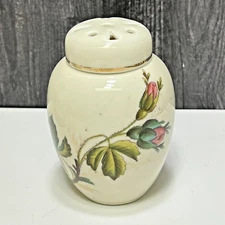 Old Paris Porcelain Potpourri Ginger Jar Moss Rose w Insert