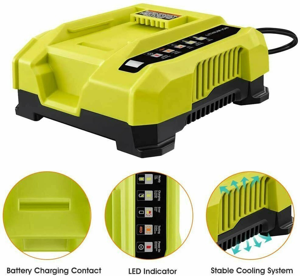 6.0Ah 40 Volt for Ryobi 40V Battery or Rapid Charger Kit Lithium OP4040