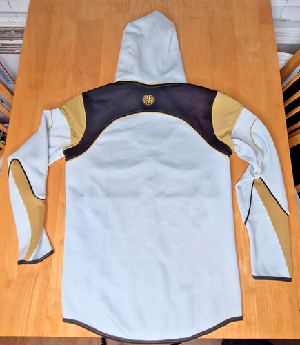 NWT Official SUPERX Power Rangers White Ranger Hoodie Jacket - Size L - Picture 3 of 11