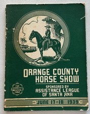 Vintage 1939 Orange County Fair & Horse Show ...