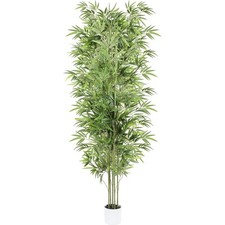 6FT Artificial Bamboo Plant Tree w/Natural Tr...