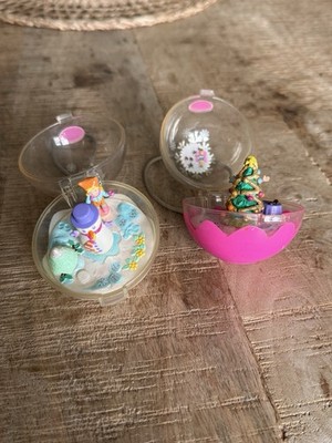 Polly Pocket Mattel 2000 Weihnachtskugeln
