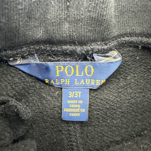 Polo Ralph Lauren Sweatpants Toddler Boy Size 3/3T Black Logo Pocket..#32412 - Picture 3 of 9