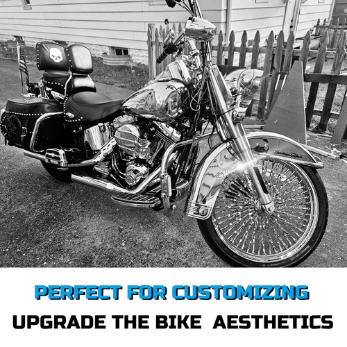 21x3.5''Twisted Spokes Front Wheel Single Disc for2008-UP Softail Models Non-ABS - Picture 2 of 9