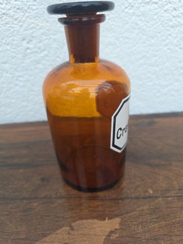 Apothekerflasche Apothekergefäß EXTR.CRATAEGI.FLUID. BRAUN - Bild 4 von 10